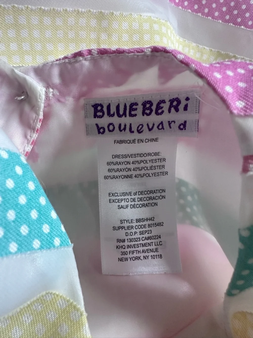 Blueberi Boulevard | Easter Spring Girls’ Special Occasion Dress | Size 4T
